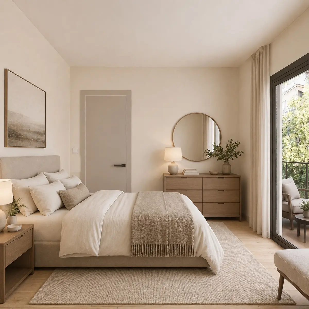 Dormitor cu balcon (randare)